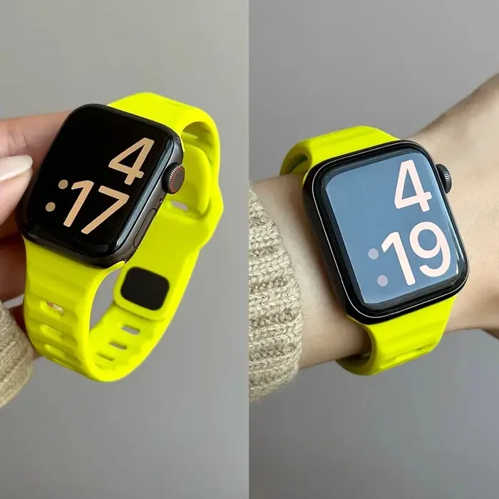 Bracelet en Silicone pour Apple Watch série 10, 46mm 42mm, 44mm 45mm 40mm 41mm, bracelet de sport iw