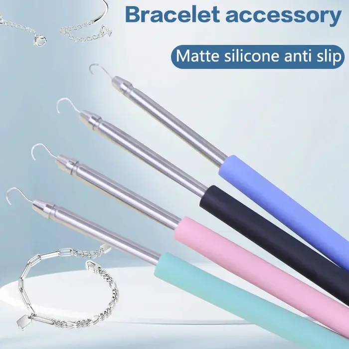 Outil d'aide pour la fermeture des bracelets, 1 pièce, pince de fixation pour bijoux, accessoire de pose rapide
