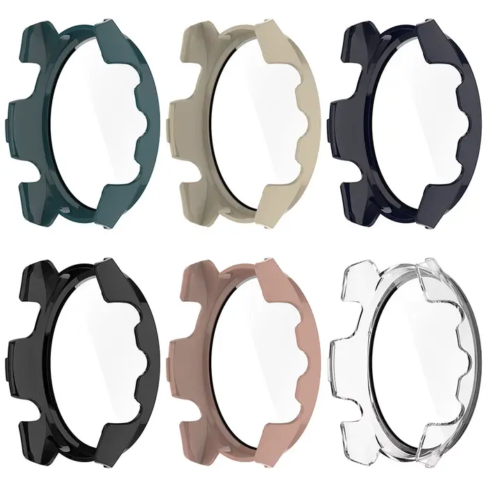 Boîtier PC + protecteur d'écran en verre pour Garmin Forerunner 165/165 Music
