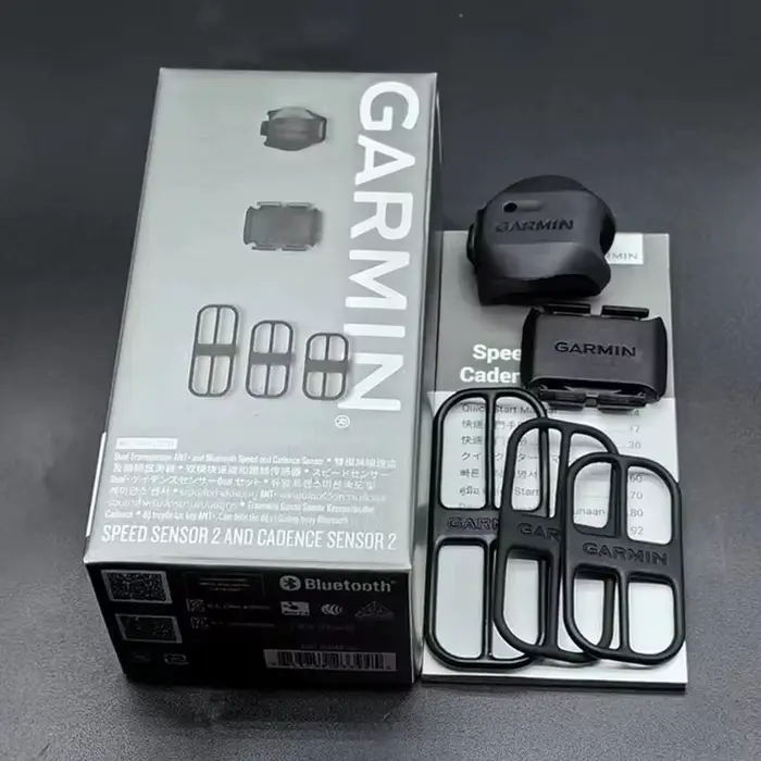 Capteur de vitesse et de cadence Garmin 2e génération, connexion Bluetooth ANT+ pour la série EDGE F