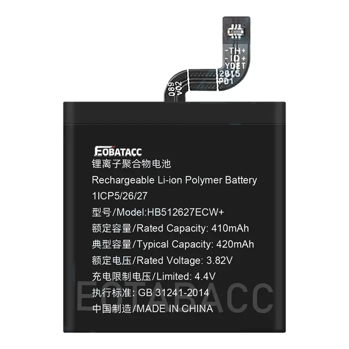 Batterie de montre intelligente 100 % neuve pour Huawei Watch 1/2/2 Pro/GT 46 mm/Magic 1/GT2 46 mm/GT3 42 mm/GT4 46 mm/GS3 + Outils gratuits