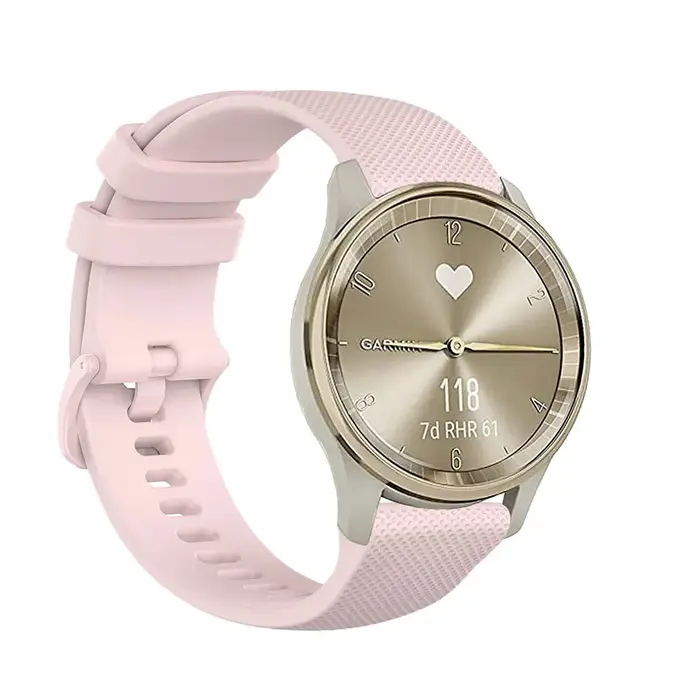 Bracelet en Silicone de 20mm pour Garmin Vivomove tendance/Sport/Style/Luxe/HR