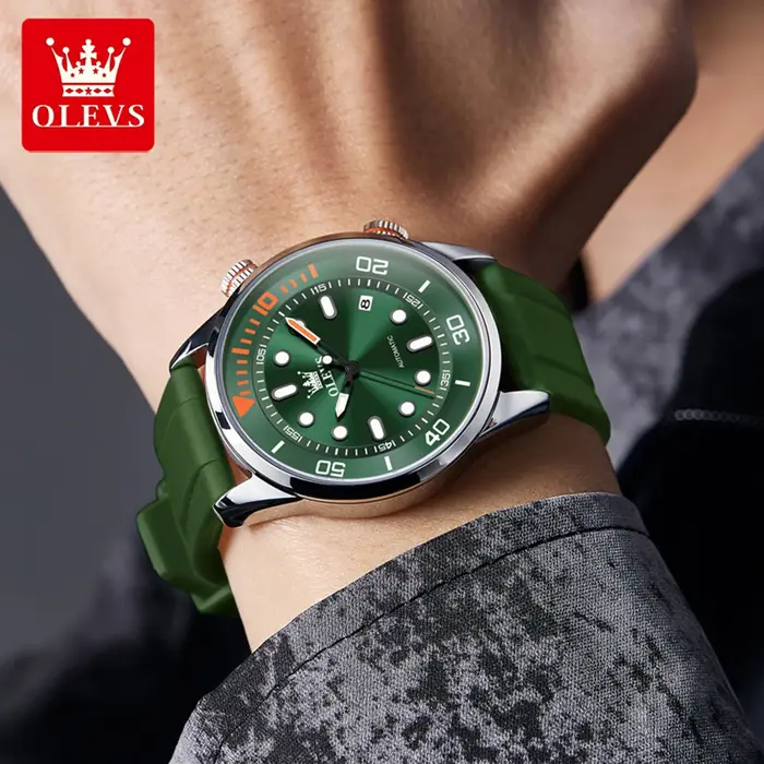 Montres mécaniques automatiques OLEVS au design tendance pour hommes, montres de sport étanches, montres de luxe originales pour hommes