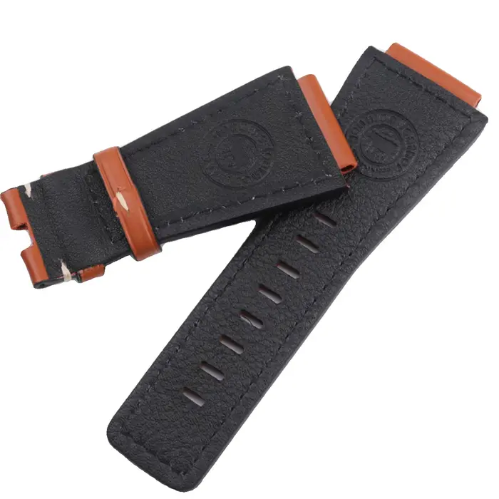 Bracelet de montre en cuir de veau de qualité supérieure 24mm