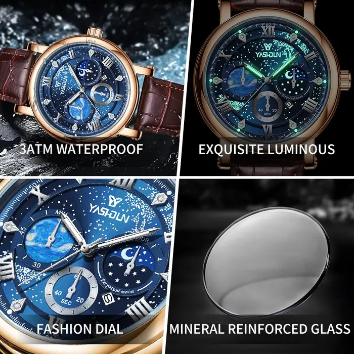 Montre-bracelet à quartz pour homme
