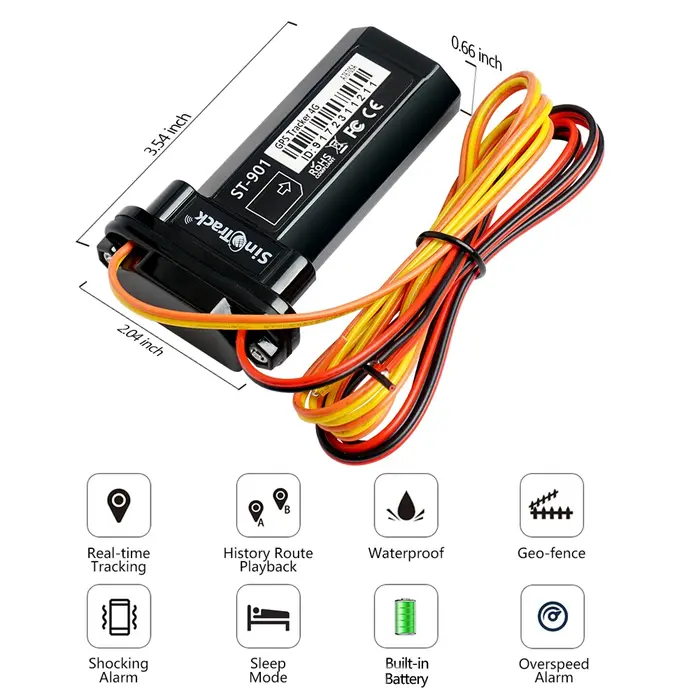 Traceur GPS Global avec batterie intégrée