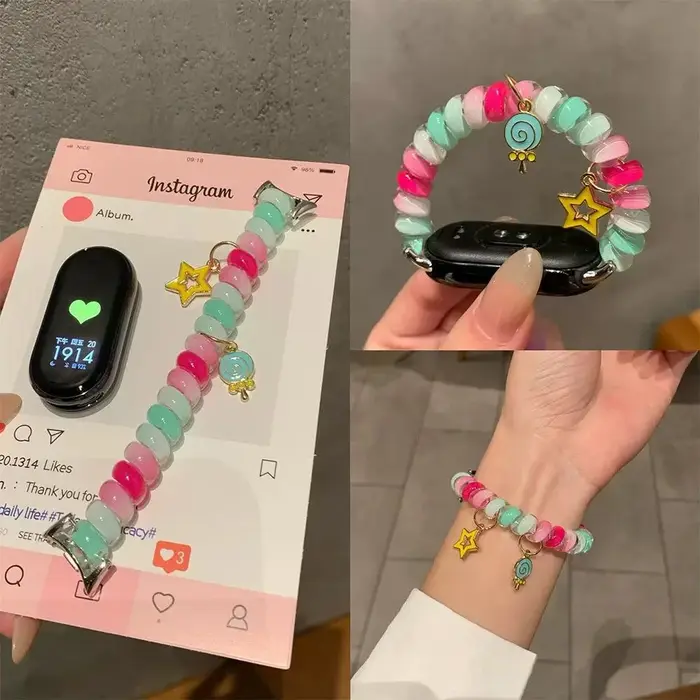 Bracelet de montre élastique pour mi band 10 9 8 nfc miband poignet ceinture de remplacement accessoires