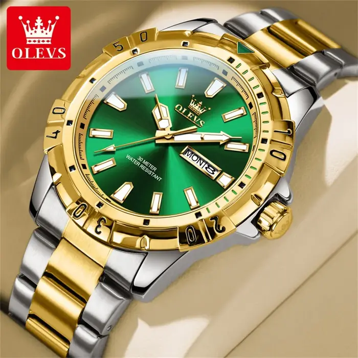 Montre-bracelet à quartz OLEVS 5560 de marque haut de gamme pour hommes