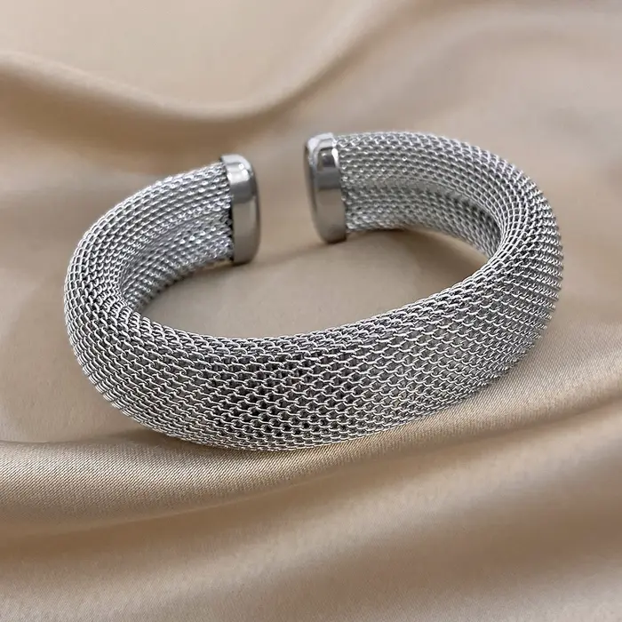 Greatera – Bracelet ouvert en acier inoxydable