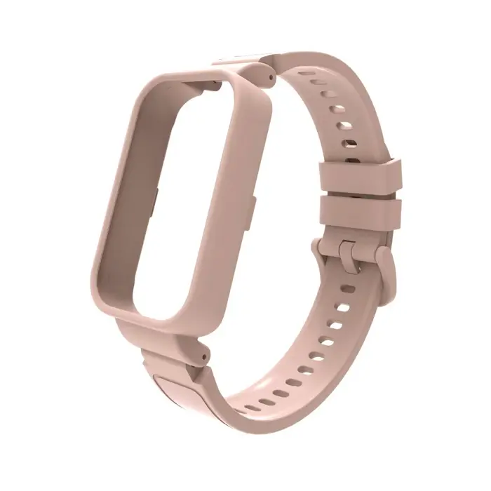 Bracelets en Silicone intégrés + étui pour Xiaomi Smart band 9 8 Bracelet actif Bracelet de Sport + 