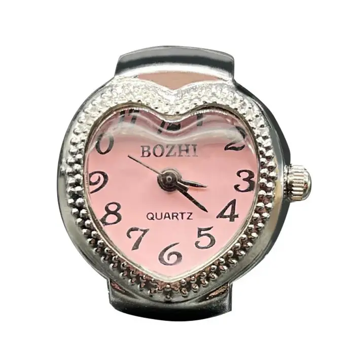 Montre à doigt en forme de cœur