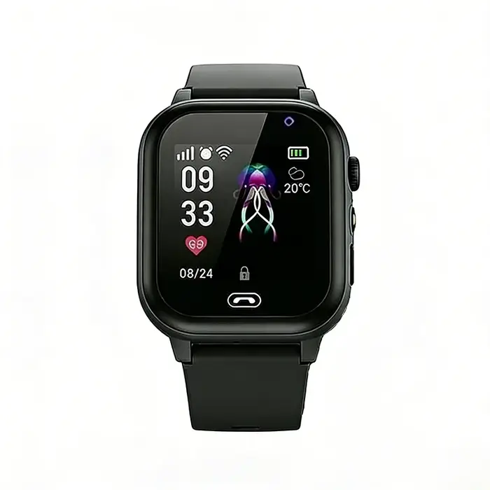 Montre connectée GPS pour enfants Lenovo 2026 avec fonction SOS, suivi de localisation, carte SIM, a