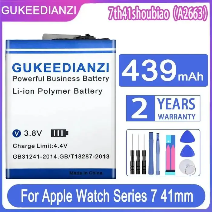 Batterie de montre haute capacité 439 mAh pour Apple Watch