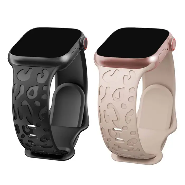 Bracelet léopard gravé pour Apple Watch