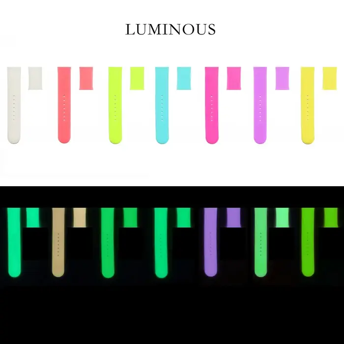 Bracelet lumineux en Silicone pour Apple Watch