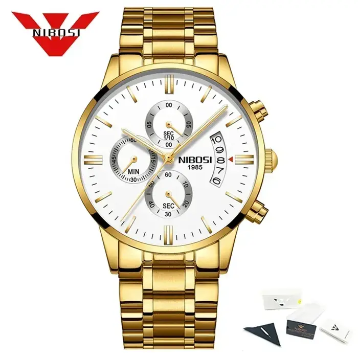 NIBOSI Relogio Masculino luxe hommes montres haut de gamme