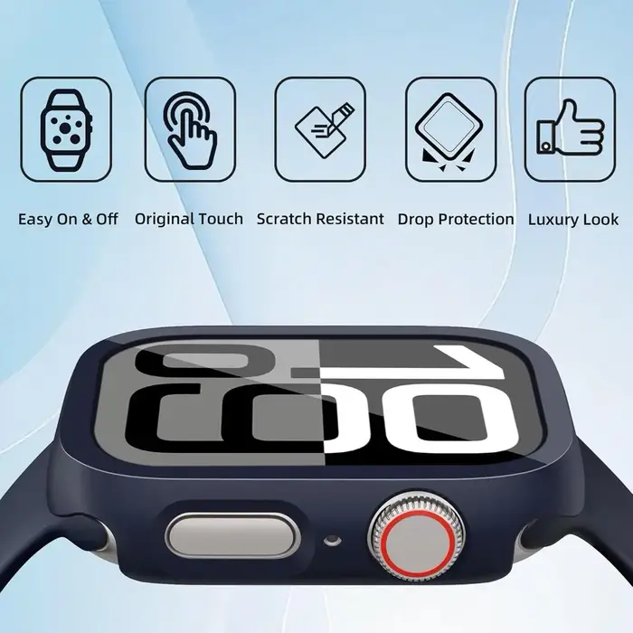 Coque de protection pour Apple Watch Series 10 11 Ultra 2 3 9 8 7 6 5 4 45 41 40 42 44 46 SE 3 Montre intelligente