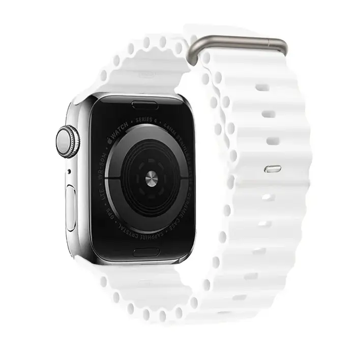 Bracelet océan pour Apple Watch Ultra, 49mm 46mm 45mm 44mm 42mm 41mm 40mm, boucle en Silicone pour i