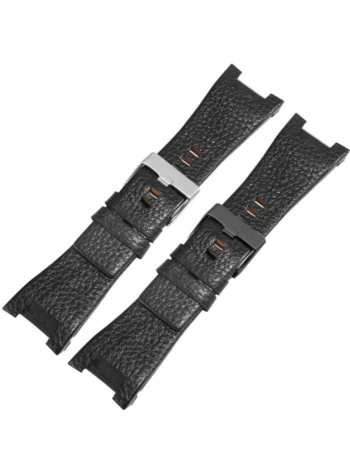 Pour montre en cuir véritable Diesel avec Interface Concave Dz4246 Dz1273 Dz1216 bracelet étanche en peau de vache à Texture exquise 32mm