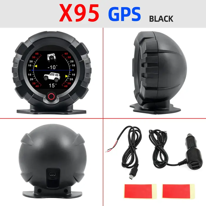 X95 GPS affichage tête haute compteur de pente horizontale inclinomètre compteur de vitesse boussole