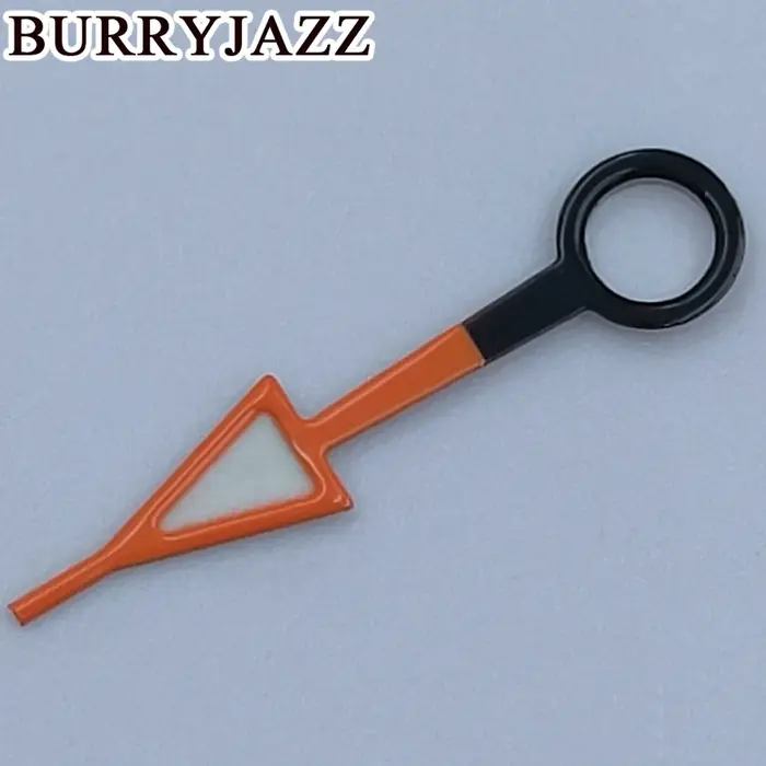 BURRYJAZZ NH34 GMT aiguilles de montre noir rouge bleu jaune Orange