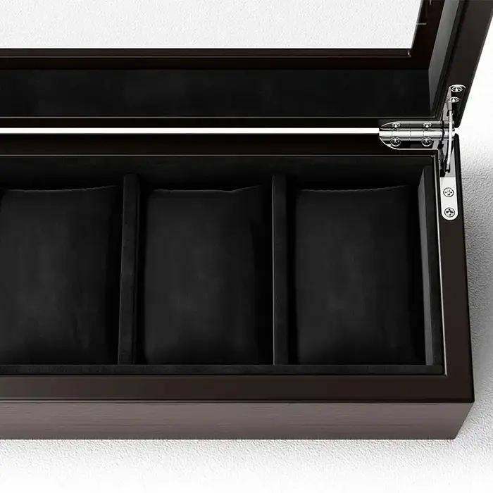 Boîte de rangement en bois pour montres mécaniques pour hommes