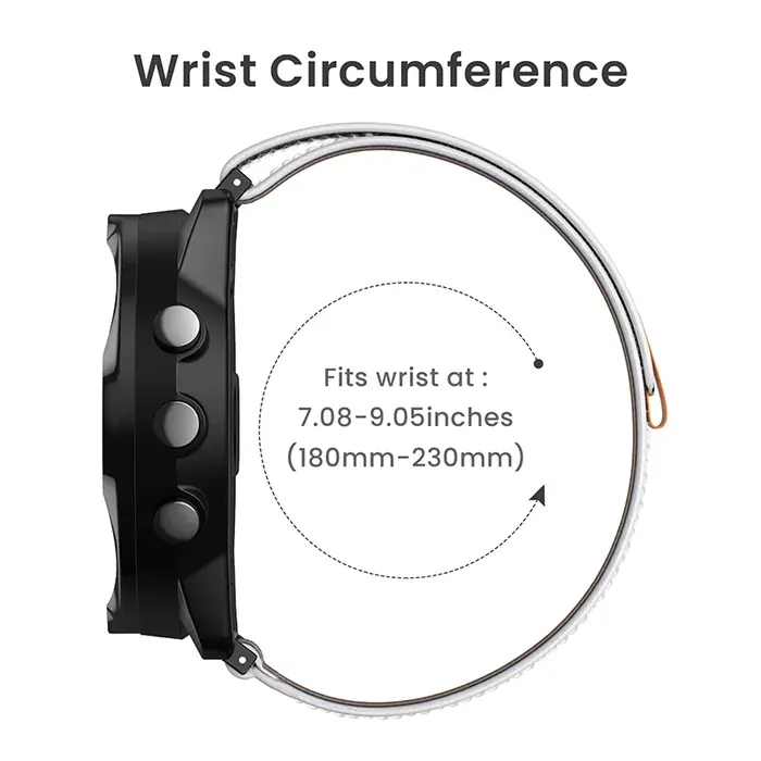 Bracelet en Nylon à boucle de voyage de 24mm pour Suunto 9 7 Baro/Suunto D5 Spartan Sport poignet HR/Baro montre intelligente bande remplaçable ceintures Correa