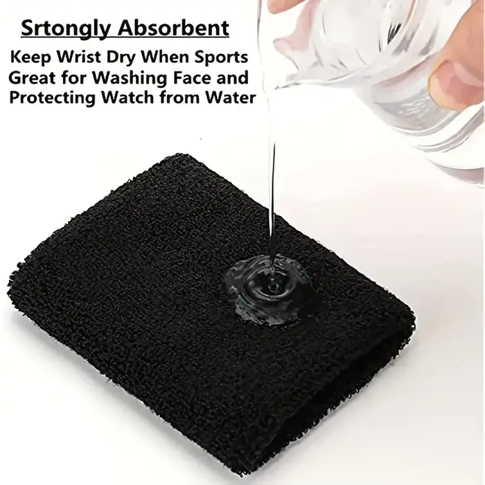 1 pièces protège-poignet et coude de sport absorbant la sueur avec bracelet en serviette-protecteur