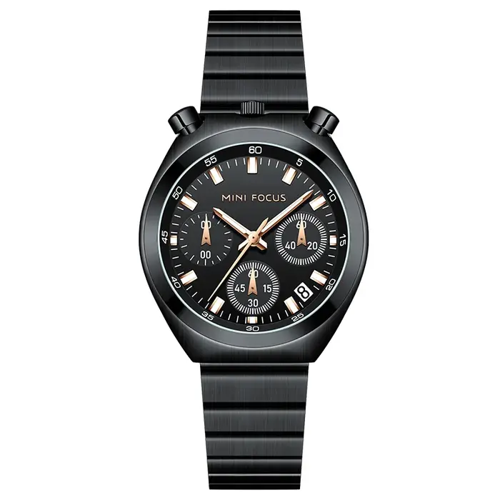 Montre MINI FOCUS en quartz argent et vert pour femme