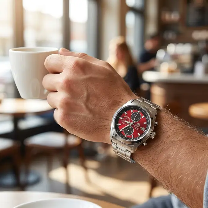 Montre chronographe à quartz pour homme Japan Orient
