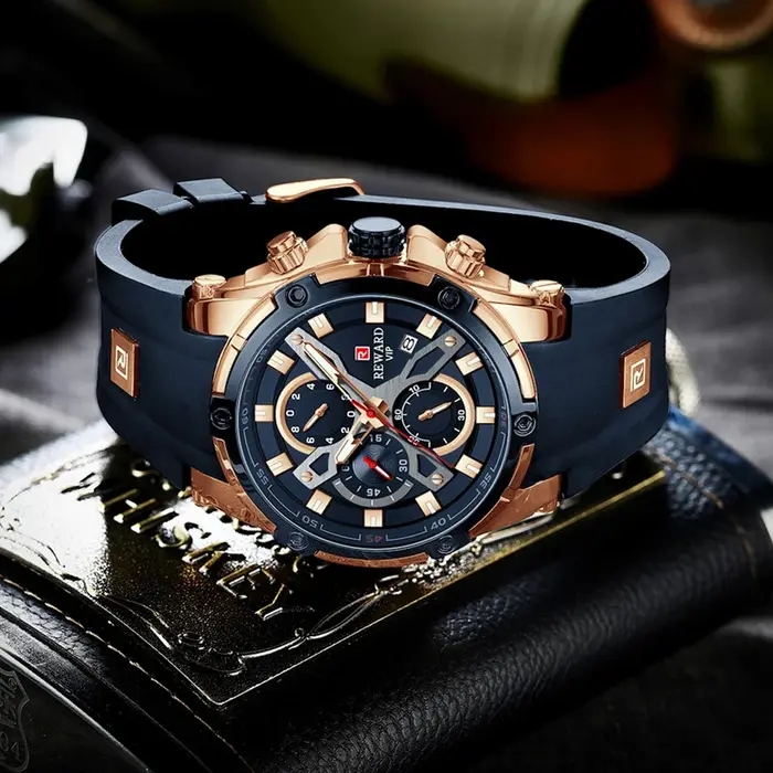 Montre-bracelet de sport à quartz de luxe pour homme