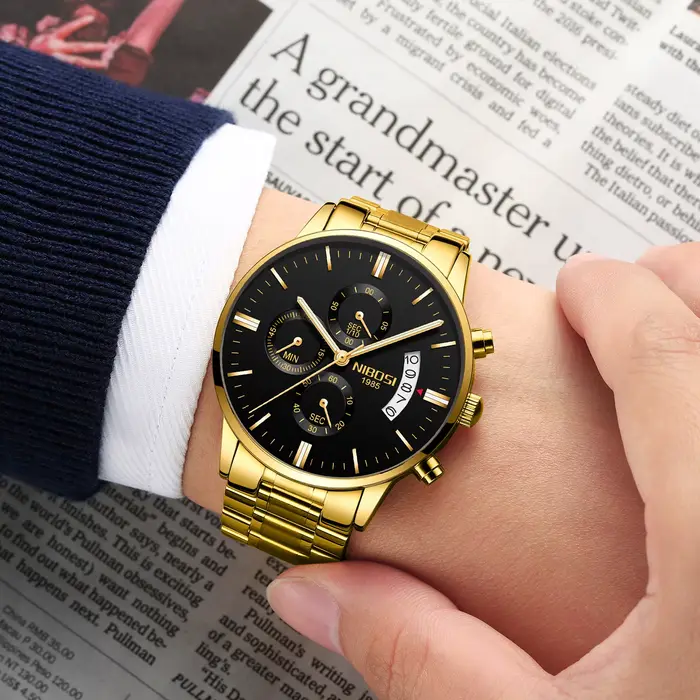 NIBOSI montres de luxe haut de gamme montres pour hommes Relogio Masculino
