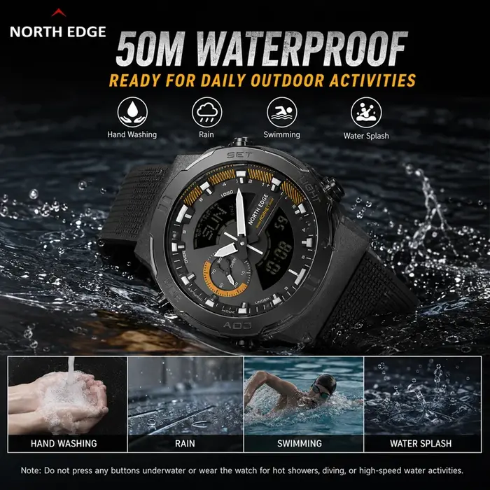 Montre numérique pour homme NORTH EDGE HORNET 2026