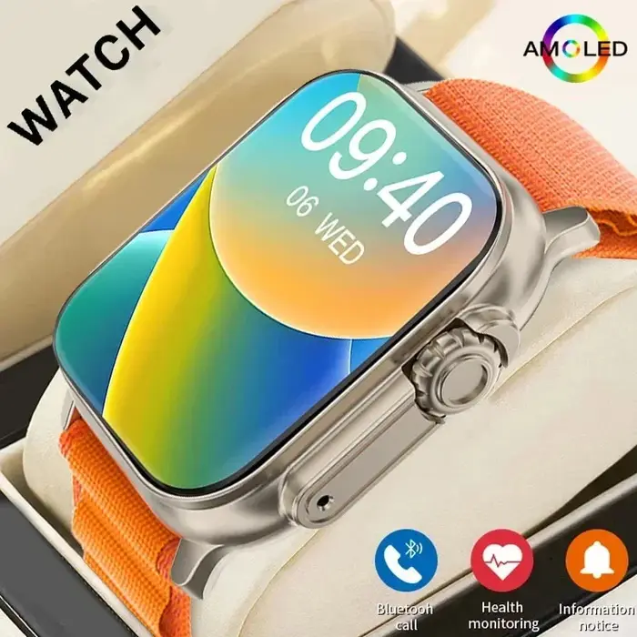 Nouvelle Montre Connectée Homme 2026 – Écran HD 2,01 Pouces, Appel Bluetooth, Suivi Santé et Fitness, Modes Multi-Sports – Compatible Android et iOS