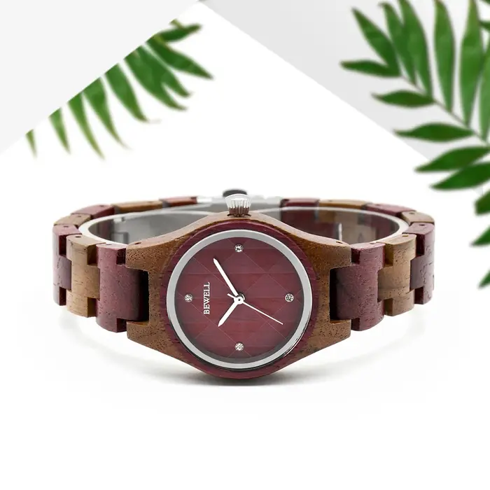Montre en bois, montre-bracelet pour homme, montre à quartz analogique légère et élégante, montre élégante pour homme, parfaite pour toutes les occasions