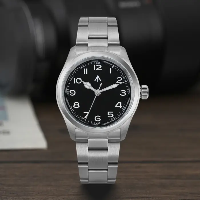 Militado ML08 V2 montre à Quartz Vintage militaire VH31 mouvement Double cristal saphir C3 BGW-9 lumineux étanche 38mm