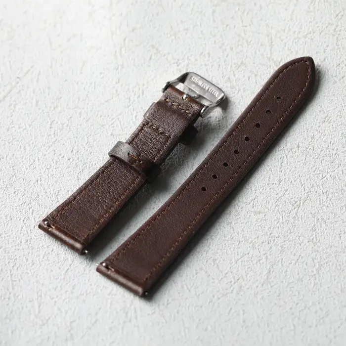 Bracelet en cuir brossé italien fait à la main