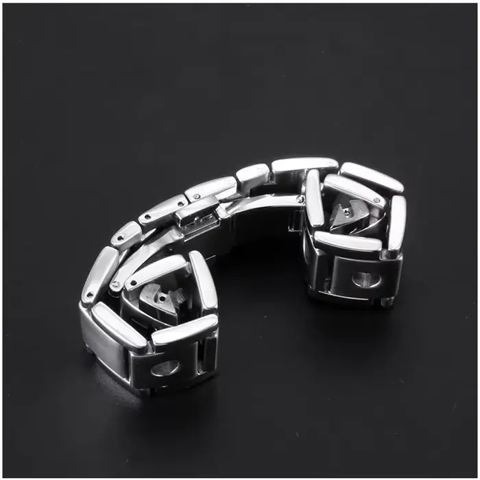 Bracelet de montre en acier inoxydable massif pour Tissot T91