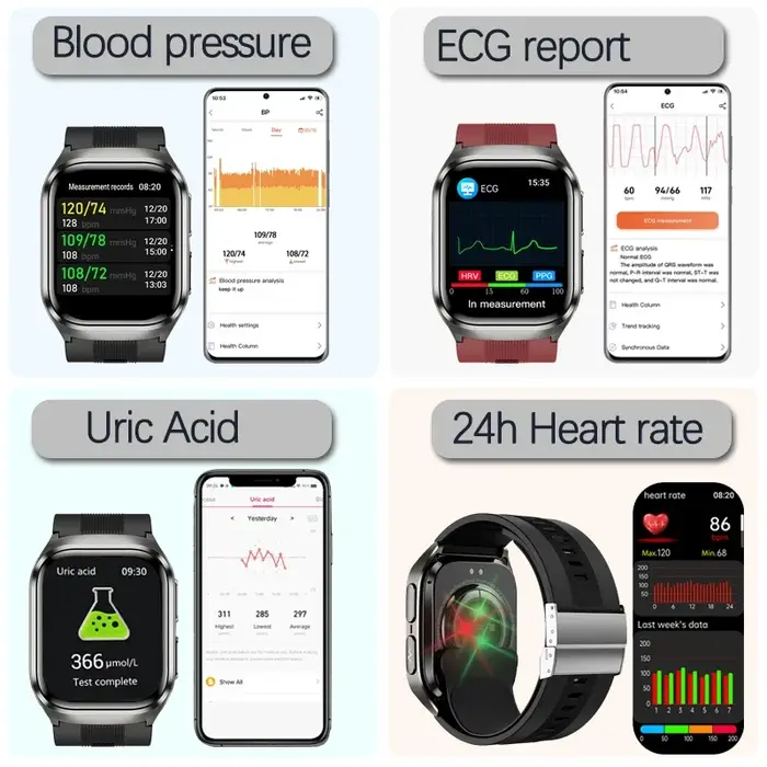 Nouvelle montre intelligente 2026 avec pompe à air