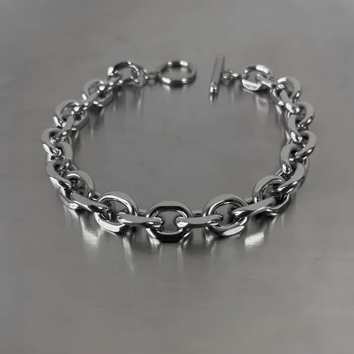 Bracelet Simple en acier inoxydable pour hommes et femmes