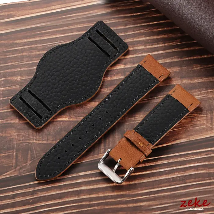 Bracelet en cuir de veau véritable pour Fossil pour Seiko 18mm 20mm 22mm