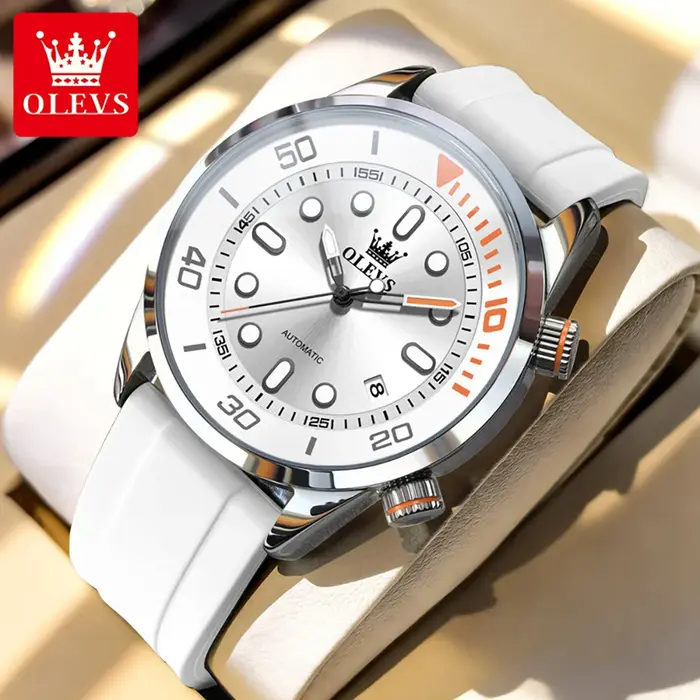 Montres mécaniques automatiques OLEVS au design tendance pour hommes, montres de sport étanches, mon