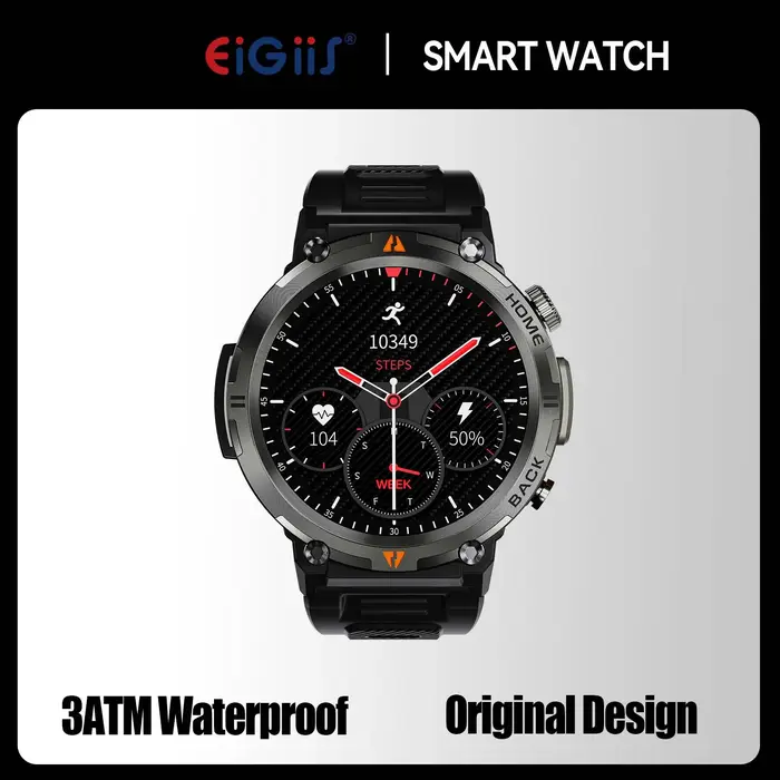 EIGIIS 2025 nouvelle montre intelligente KE3 3ATM étanche Sport véritable conception originale homme