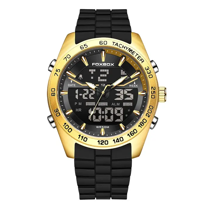 FOXBOX Top marque de luxe affaires montre numérique électronique pour hommes mode militaire étanche