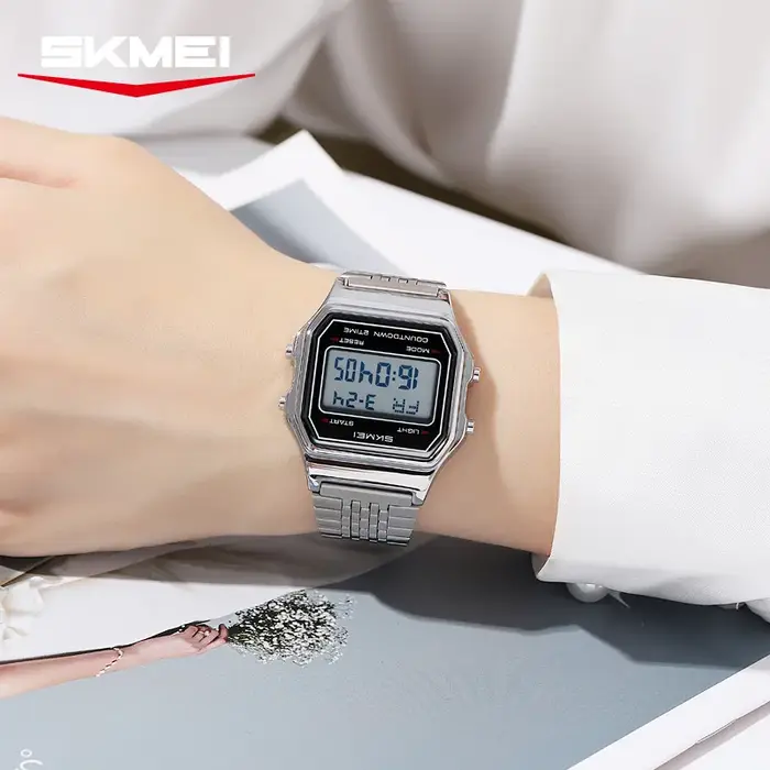 SKMEI 2465 montre électronique pour hommes petit cadran mode multifonction étudiant montre-bracelet décontracté affaires montres numériques pour homme