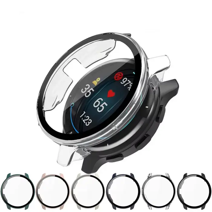 Étui de Protection d'écran en verre à coque rigide pour montre intelligente Garmin Venu 2/3
