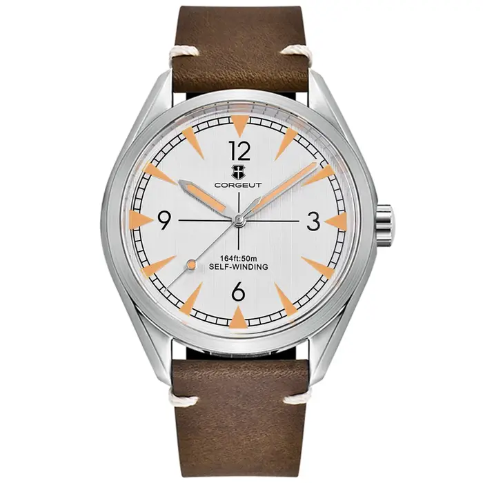 41mm Corgeut montre pour hommes NH35 mouvement de luxe automatique reloj hombre montres pour hommes saphir reloj Date lumineux lunette brossée