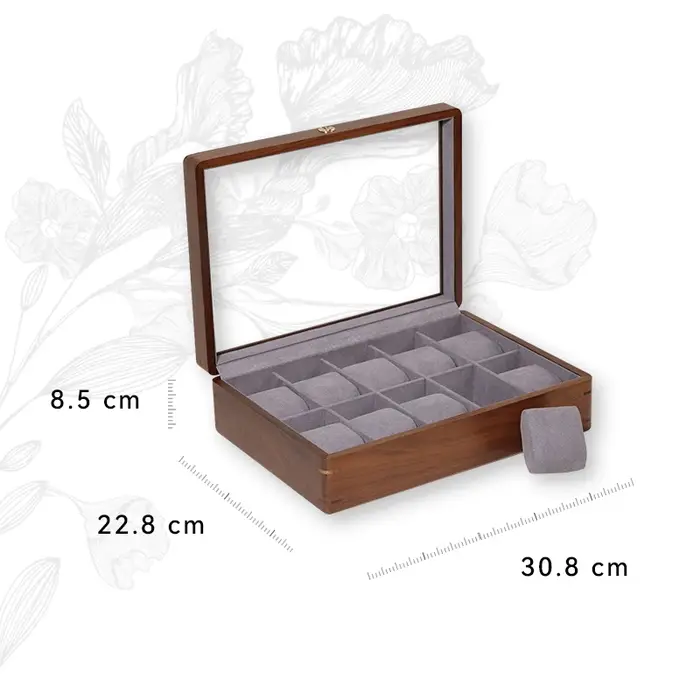 Boîtes de rangement de montres en bois massif
