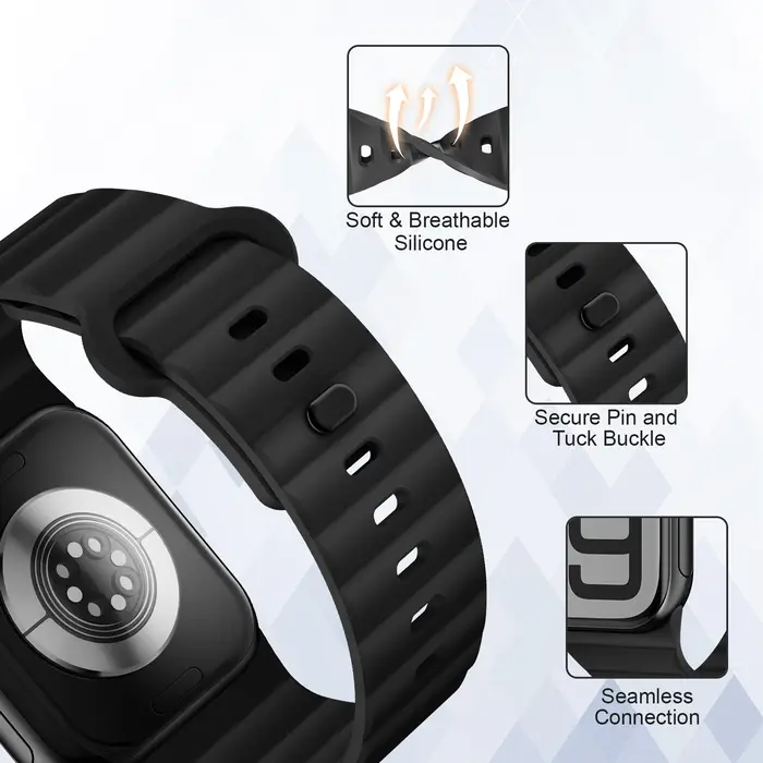 Bracelet en silicone sport pour Apple Watch