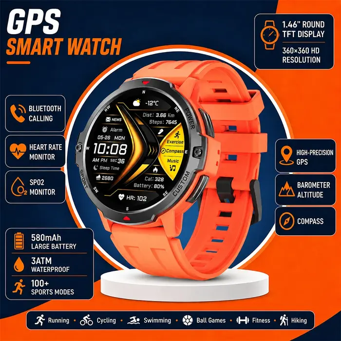 Nouvelle montre connectée GPS avec suivi en temps réel